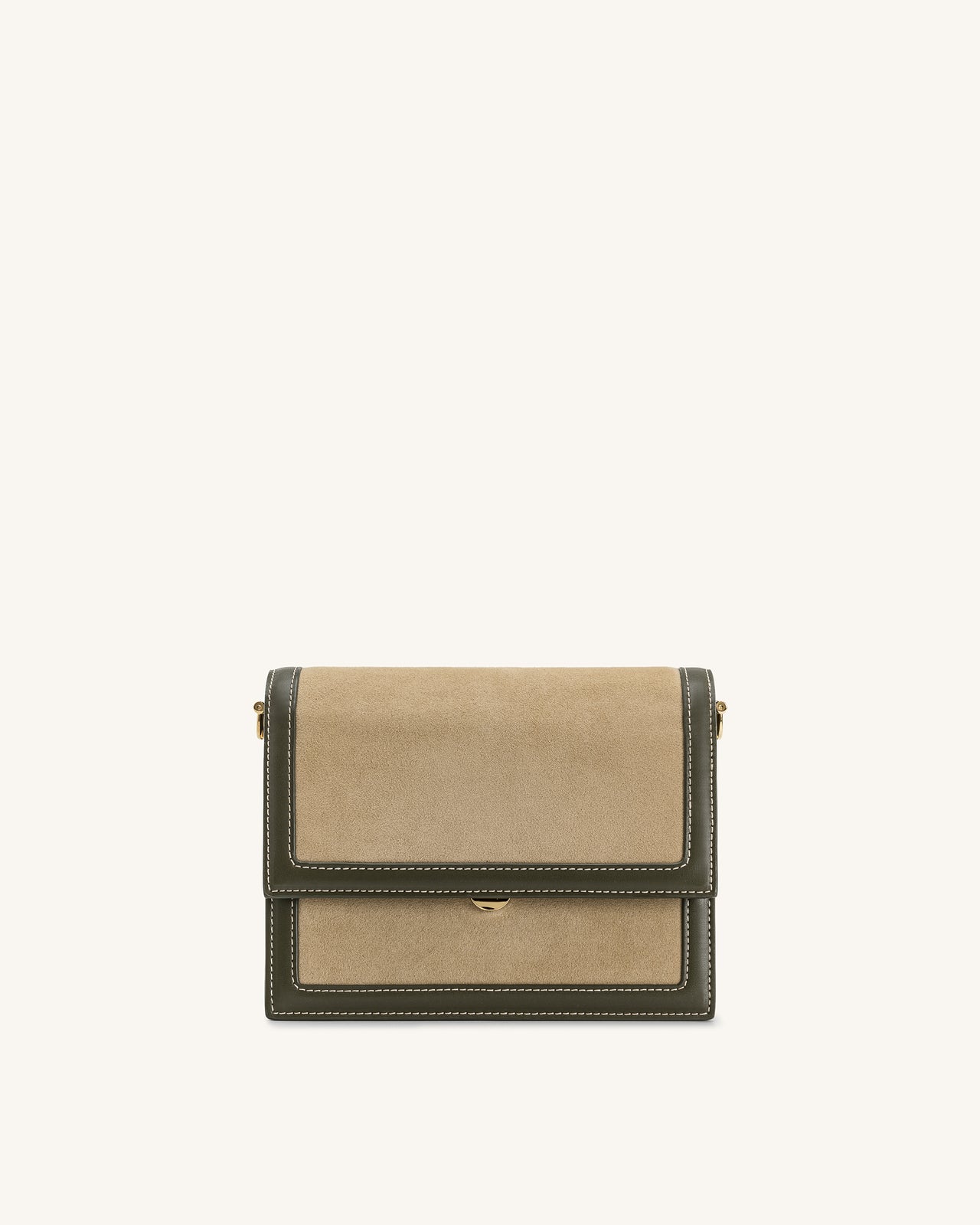 Mini Flap 인조 스웨이드 크로스바디 - 그린