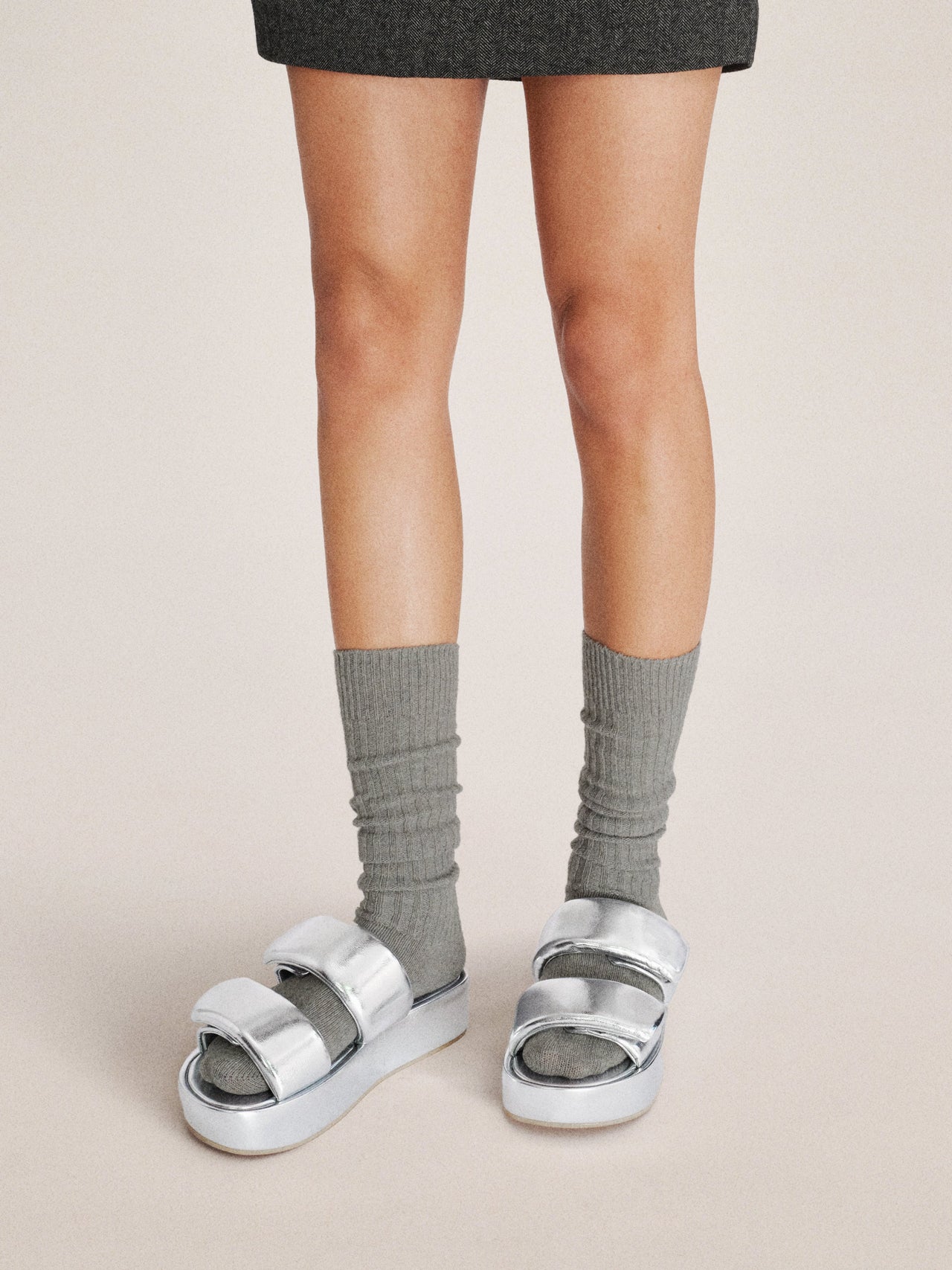 Lexi 메탈릭 샌들 - 실버
