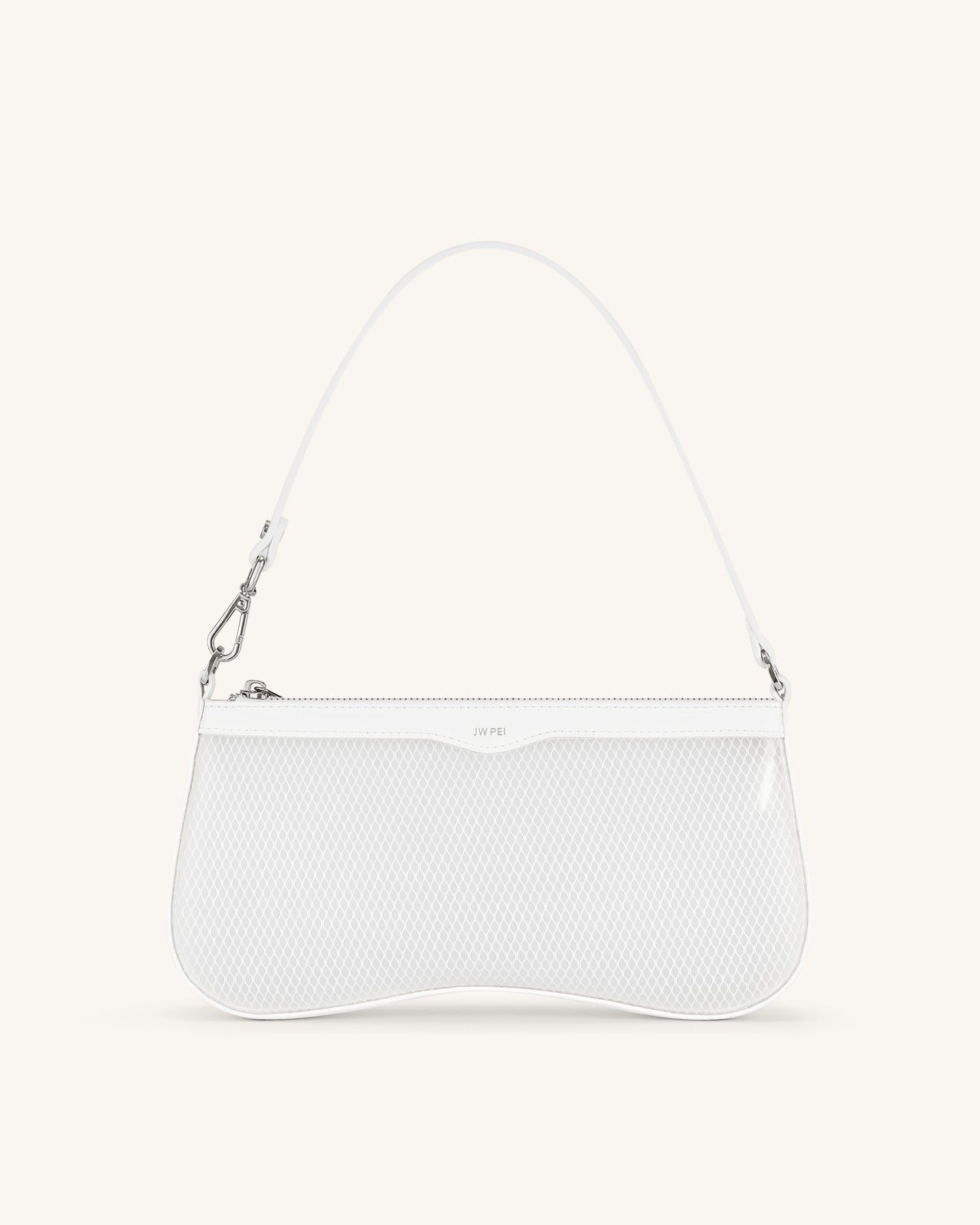 Eva 시-스루 이펙트 숄더백-화이트