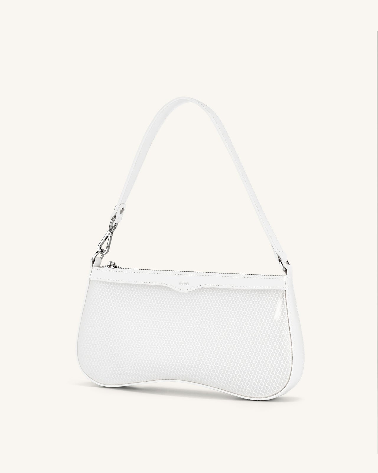 Eva 시-스루 이펙트 숄더백-화이트