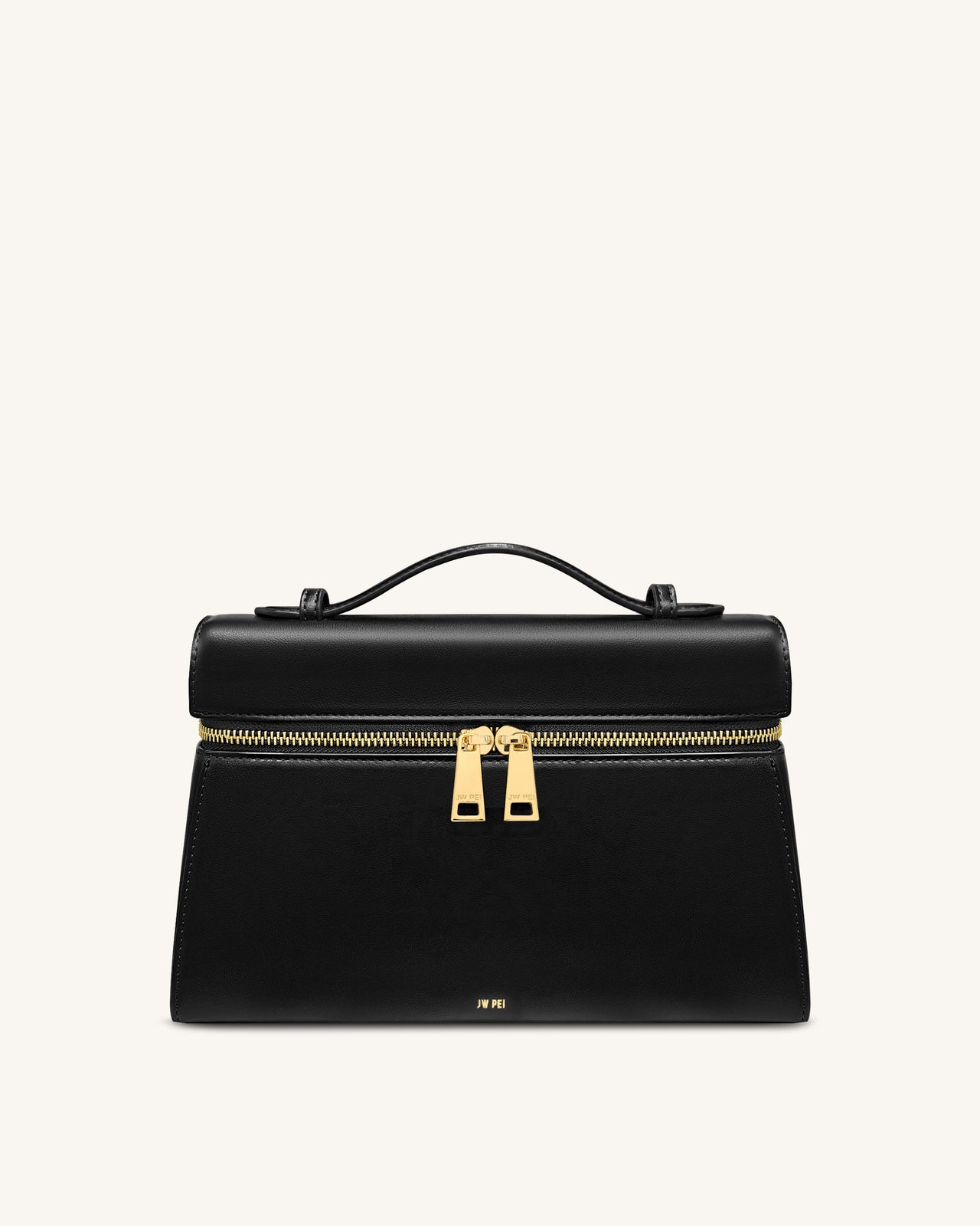 Thea 라지 탑 핸들 백 - 블랙