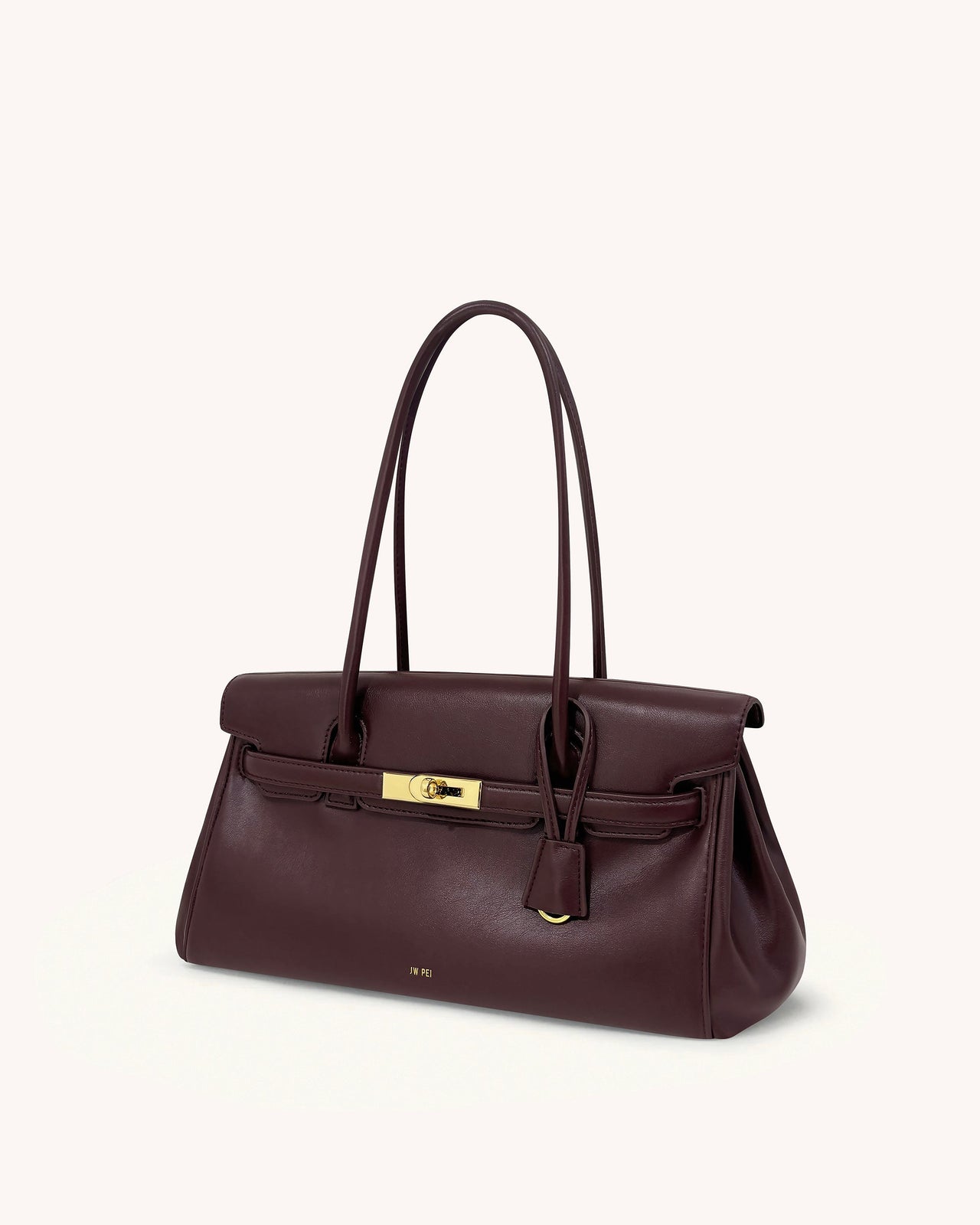 Yara 숄더백 - 딥 버건디