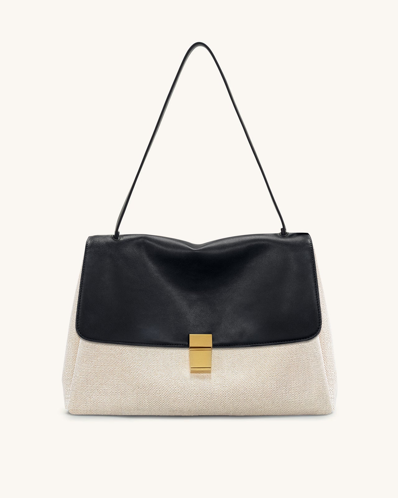 Hilary 숄더 백 - 블랙 캔버스