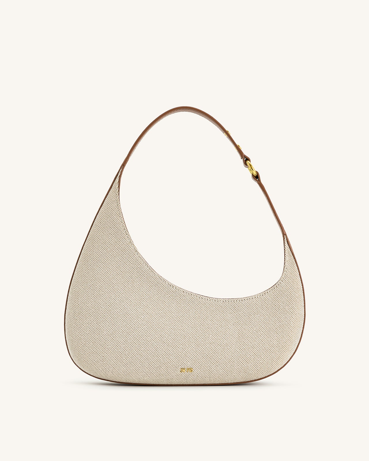 Harlee 숄더백 - 브라운 캔버스