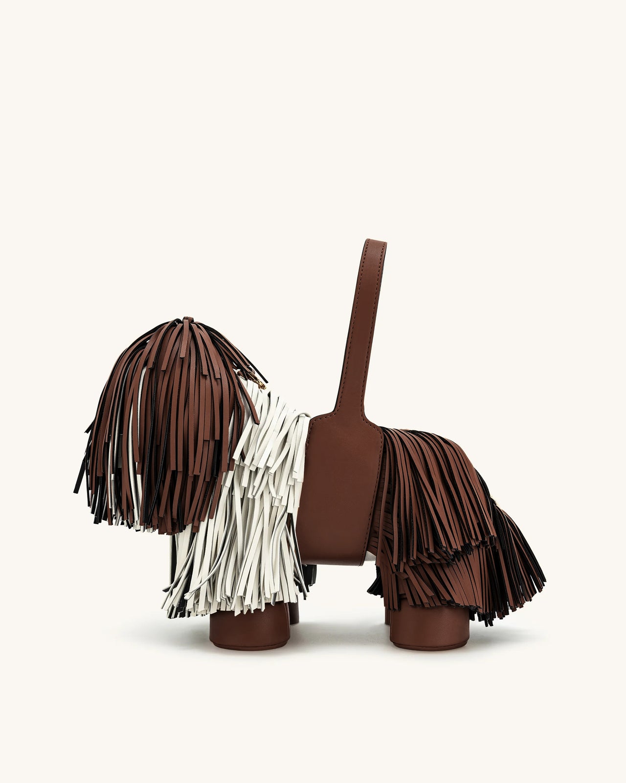 Nita 강아지 모양 핸드백 - 카라멜 브라운