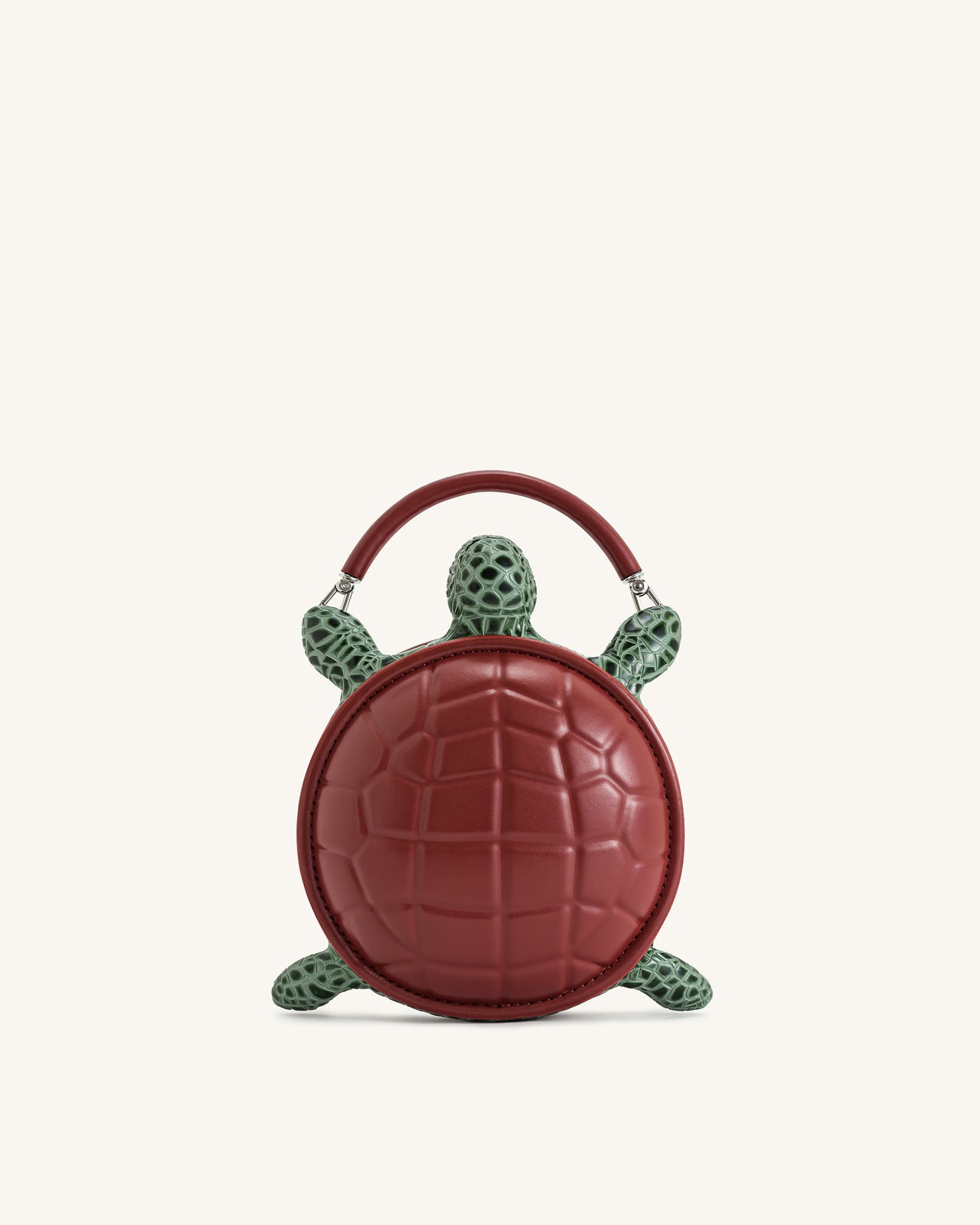 Ava 거북이 모양 핸드백 - 브라운