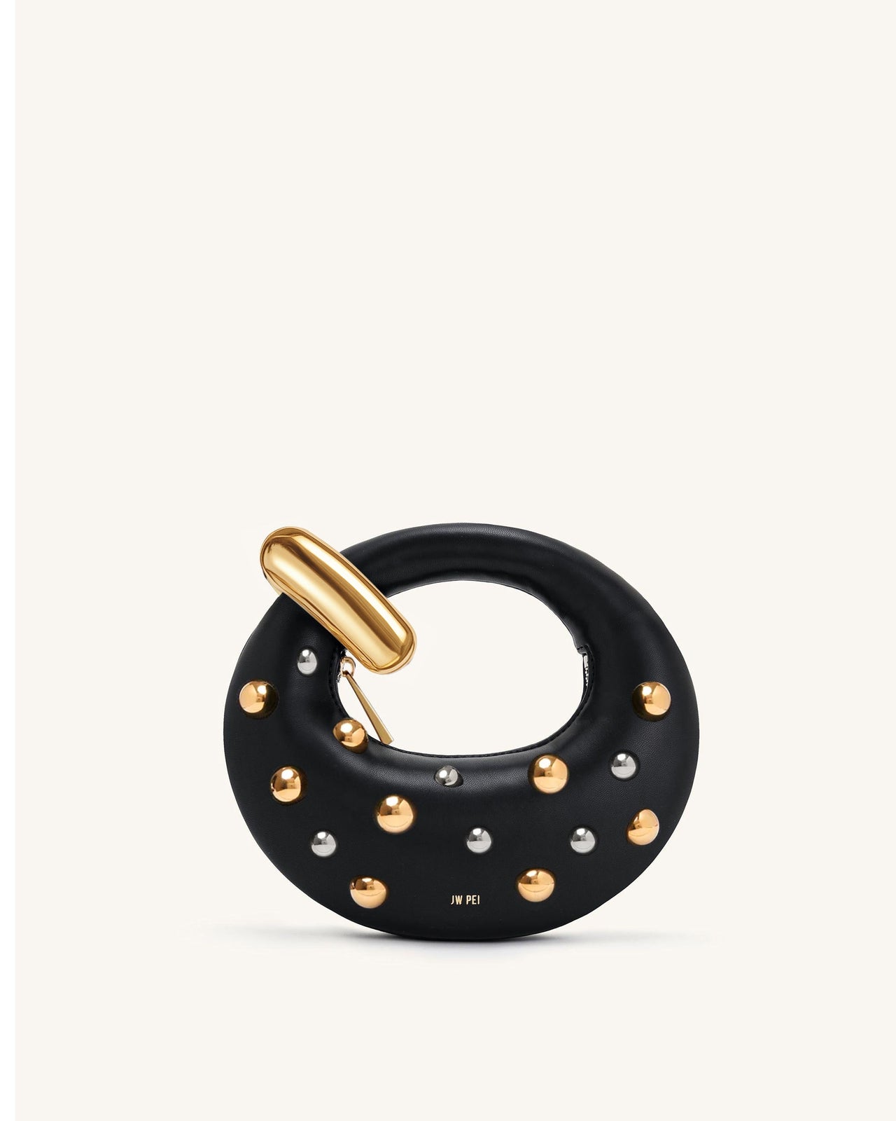 Abacus 스터드 미니 탑 핸들 백 - 블랙