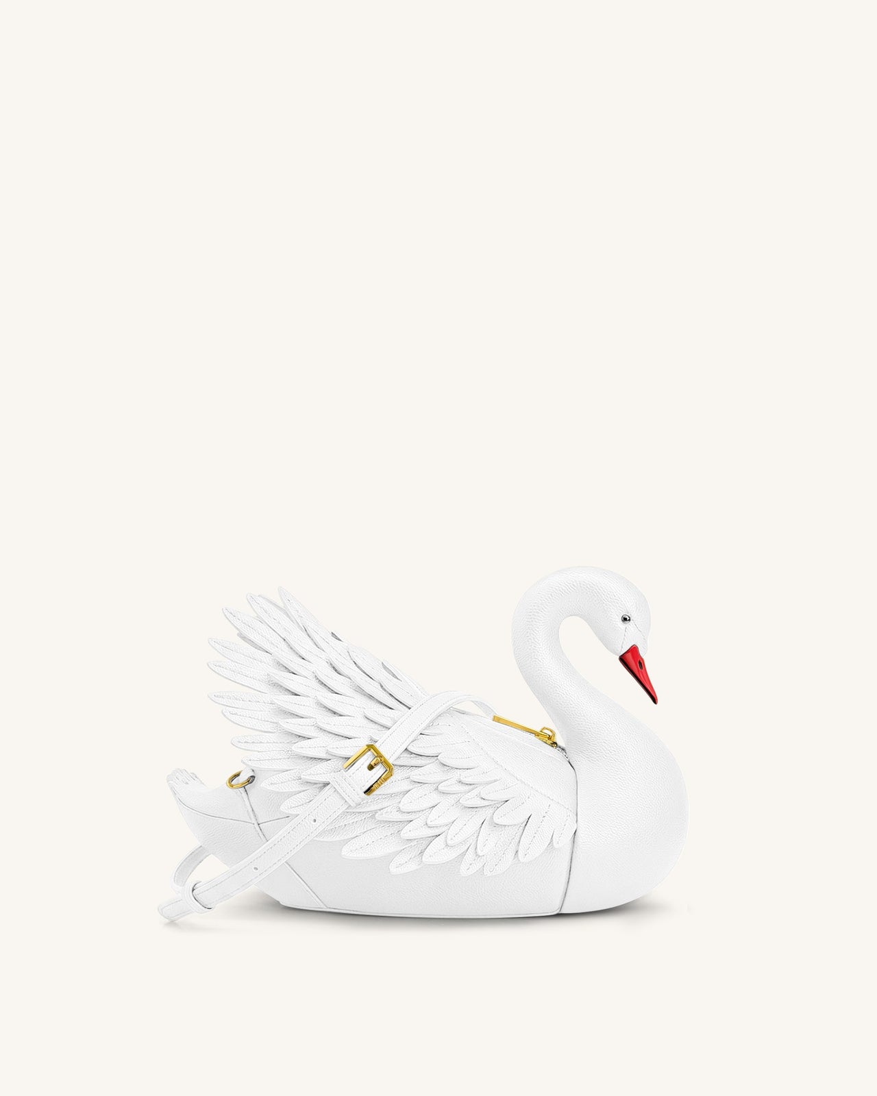 Alani 백조 모양 크로스백 - 화이트