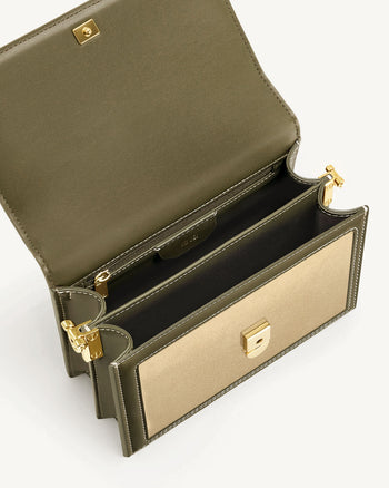 Mini Flap 인조 스웨이드 크로스바디 - 그린