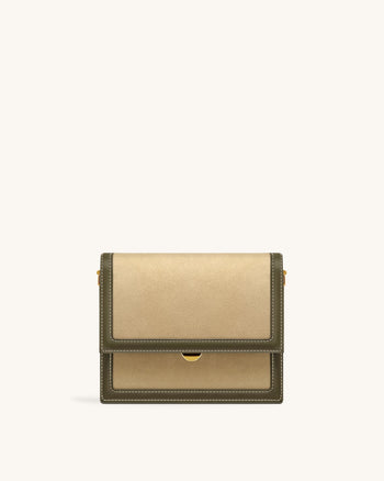 Mini Flap 인조 스웨이드 크로스바디 - 그린