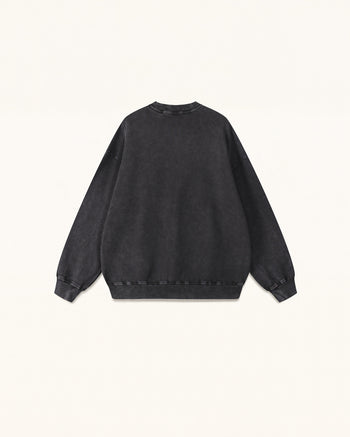 디 인챈티드 라인스톤 로즈 풀오버 - 블랙