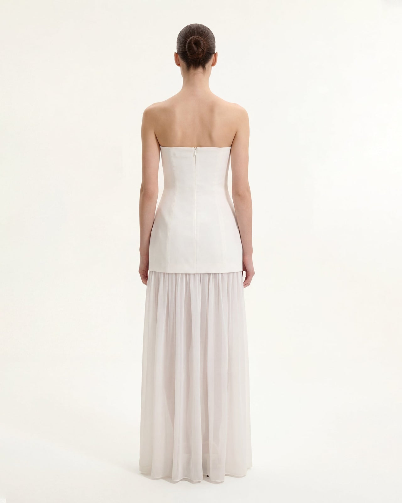 플로럴 원 숄더 맥시 드레스 - 화이트