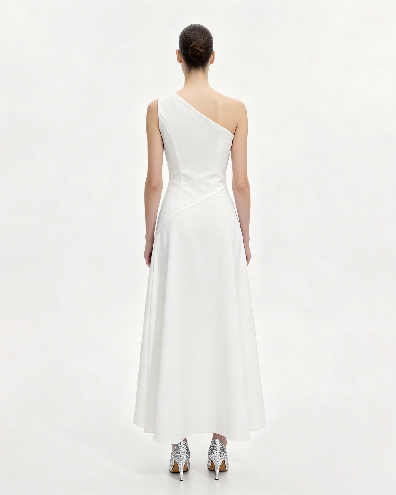 Iris 플로럴 홀터 바디콘 드레스 - 화이트