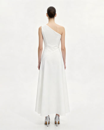 Iris 플로럴 홀터 바디콘 드레스 - 화이트