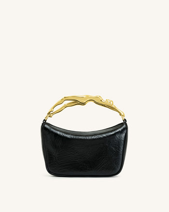 Jenny 사람 모양 핸들 핸드백 - 블랙