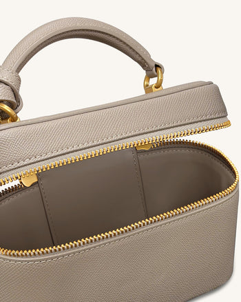 Cleo 박스 쉐입 탑 핸들 백 - 토프