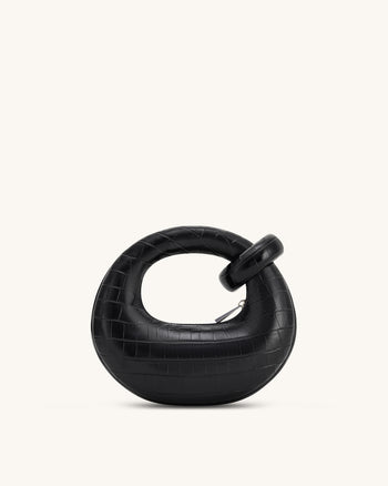 Abacus 미니 탑 핸들 백 - 블랙 크록