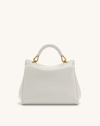 Lucia 클래식 탑 핸들 백 - 라이트 그레이