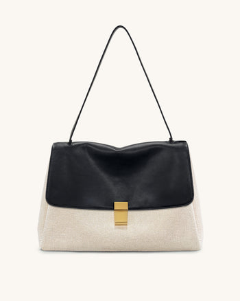 Hilary 숄더 백 - 블랙 캔버스