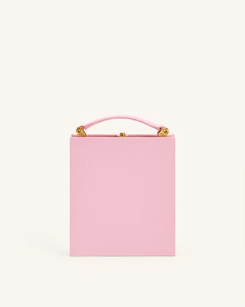 Taya-Puppy 패턴 북 쉐이프 클러치 백 - 핑크