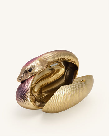 Sophia 뱀 무늬 클러치 - 멀티컬러