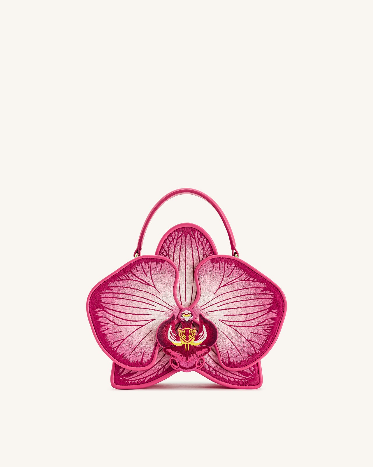 Flora 오키드 쉐입 탑 핸드백 - 핑크