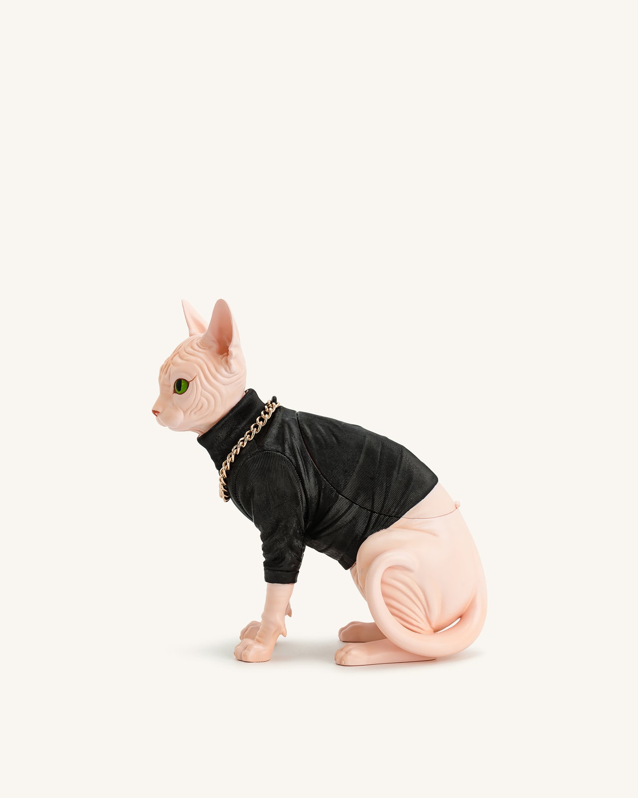 Sadie 고양이 모양 클러치백 - 검정색/분홍색