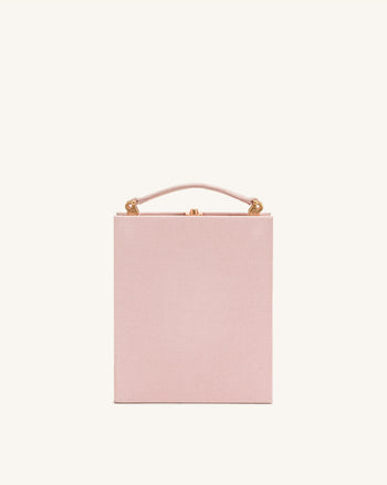 Taya 오키드 모티브 북 쉐입 클러치 백 - 핑크