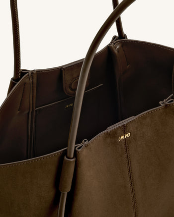 Nala 와이드 토트백 - 모카 브라운