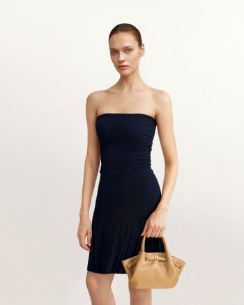 Hana 미니 토트백 - 라떼 색상