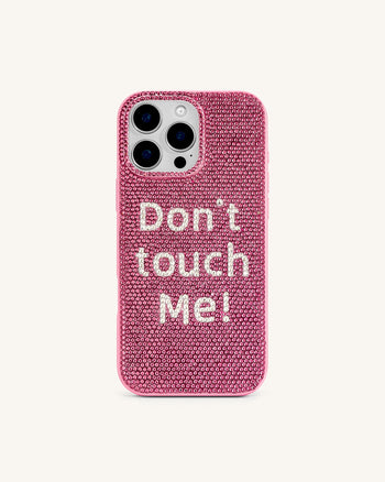 Don't Touch Me! 아이폰 케이스 - 멀티컬러 핑크