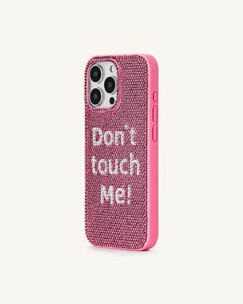 Don't Touch Me! 아이폰 케이스 - 멀티컬러 핑크