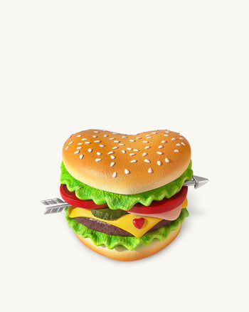 하트 버거 노벨티 클러치 백 - 멀티컬러