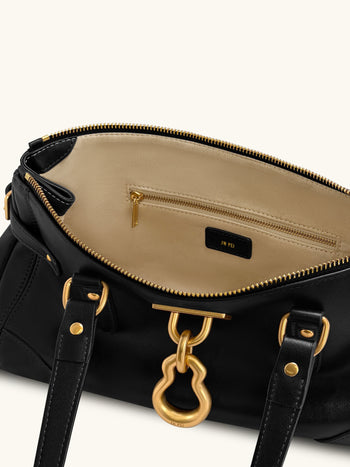 Yvette 롱 토트백 - 블랙