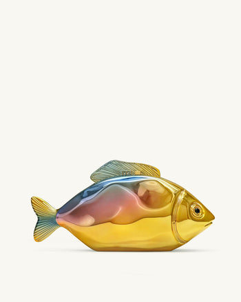 물고기 모양 클러치 - 골드/블루