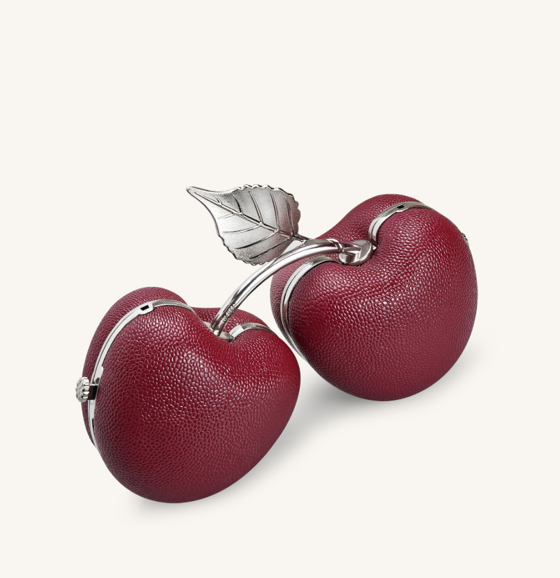 Elara 체리 모양 클러치 - 레드