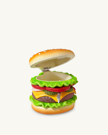 하트 버거 노벨티 클러치 백 - 멀티컬러