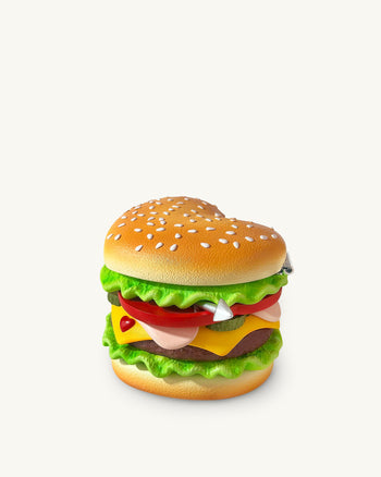 하트 버거 노벨티 클러치 백 - 멀티컬러