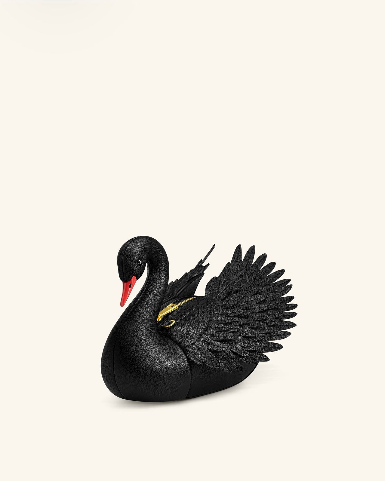 Alani 백조 모양 크로스백 - 블랙