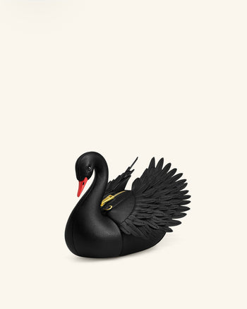 Alani 백조 모양 크로스백 - 블랙